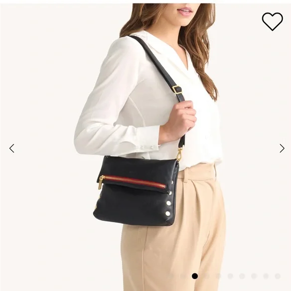 Hammitt VIP Med Black and Gold  Cross Body Bag - Picture 6 of 11